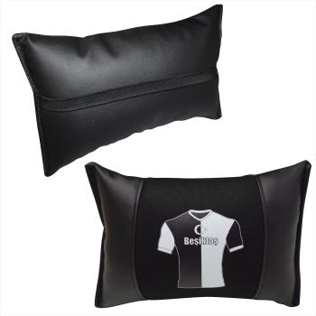 Auto Nackenkissen Nackenpolster Leder und gesticktes Polster Design Türkische Mannschaft BJK 1903 Fussballtrikot